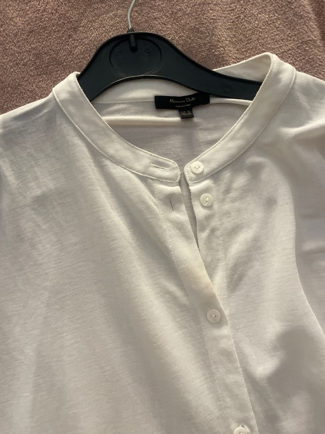 Camisa blanca manga larga