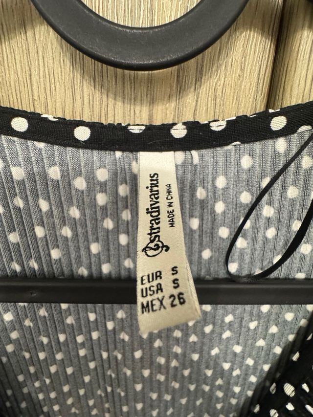 Mono largo lunares negro y blanco