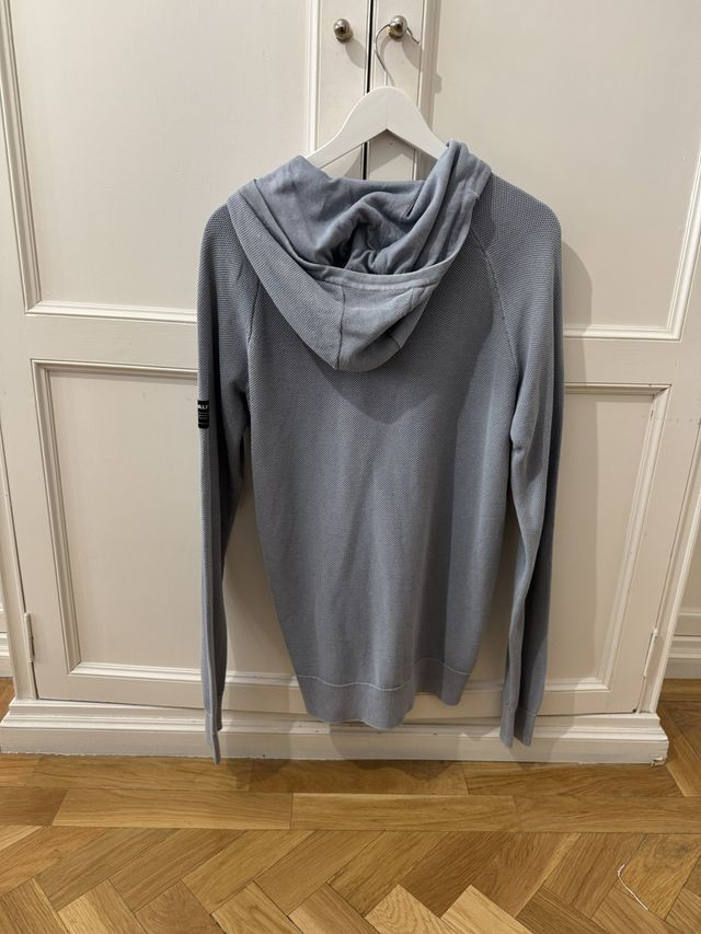 Sudadera Ecoalf Ficus Cremallera Azul Lavado