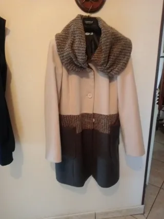 Cappotto Cannella Beige e Grigio
