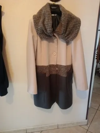 Cappotto Cannella Beige e Grigio
