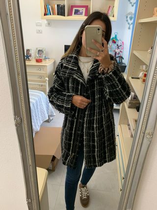 Cappotto a quadri lana vergine