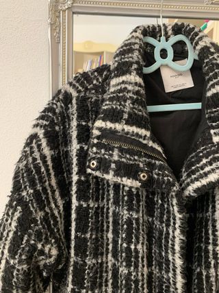 Cappotto a quadri lana vergine