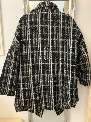 Cappotto a quadri lana vergine