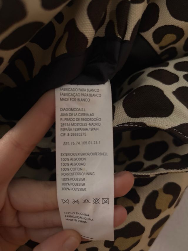 Bolso Leopardo Blanco