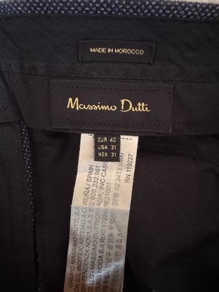 Pantalón chino Massimo Dutti azul hombre
