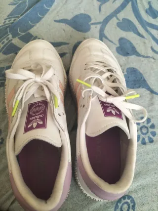 Zapatillas Adidas Samba Blancas y Rosas