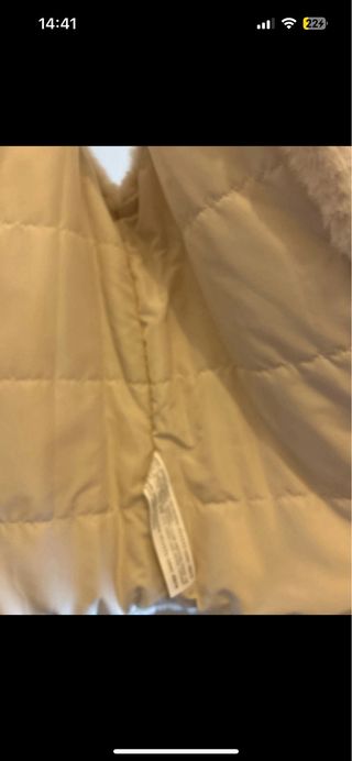 Gilet in pelliccia sintetica Zara panna