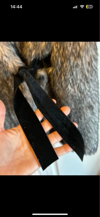 Gilet Zara Bambina Pelliccia Sintetica Grigio