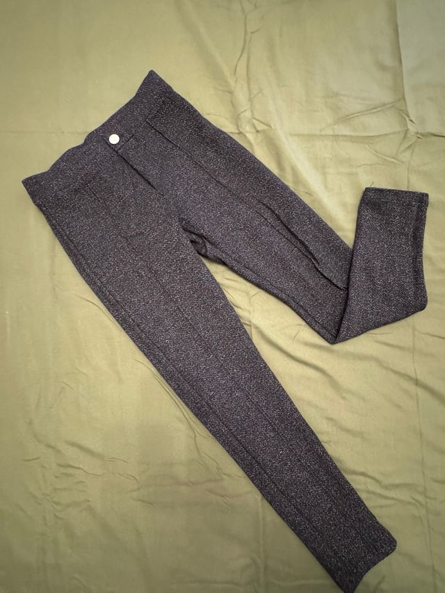 Leggings gruesos grises niña