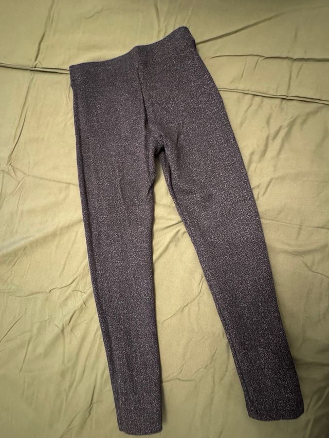 Leggings gruesos grises niña