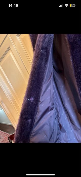 Gilet in pelliccia sintetica viola
