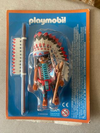 Playmobil Jefe Indio en blíster e Indio en blister
