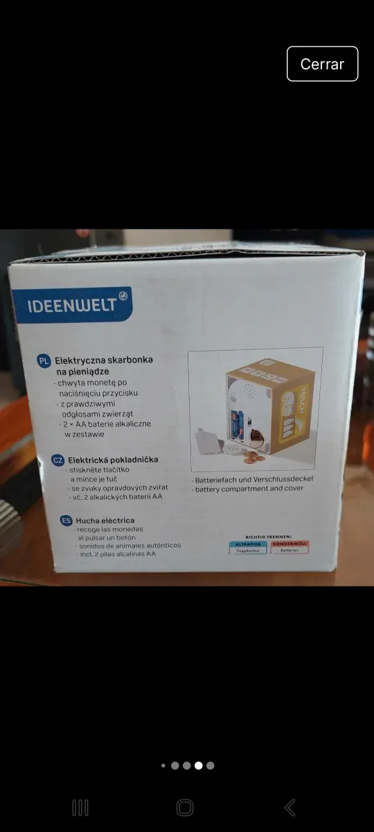 Hucha gato Milk eléctrica