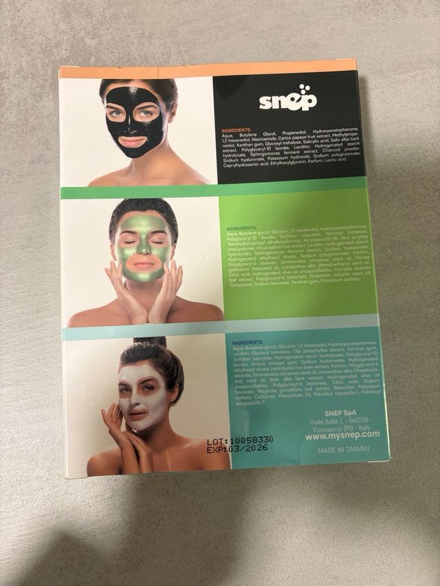 Maschere Viso Snep - Detox, Hydrate, Anti-Age