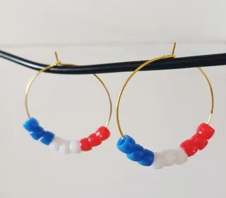 Aros con cuentas estilo Francia