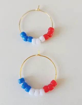 Aros con cuentas estilo Francia