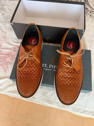 Zapatos Angel Infantes Piel Trenzada Únicos