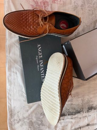 Zapatos Angel Infantes Piel Trenzada Únicos