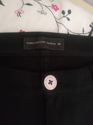Pantalón Purificación García Negro Talla M