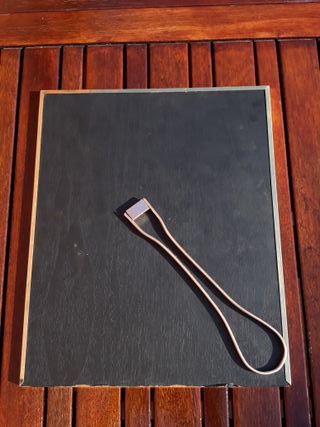 Marco de fotos 13x18 de metal dorado y negro