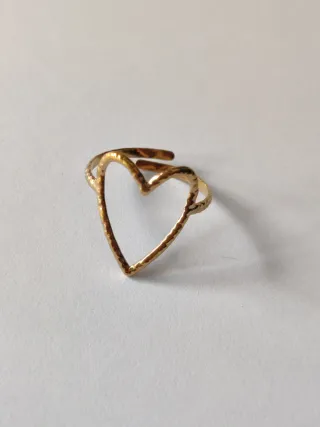 Anillo Corazón Acero Inoxidable