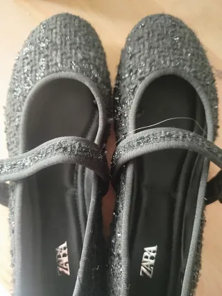 Bailarinas Zara Tweed Talla 37
