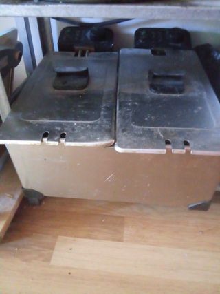 Freidora doble para restaurante