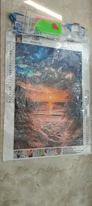 Quadro Diamond Painting Tramonto 30x40cm