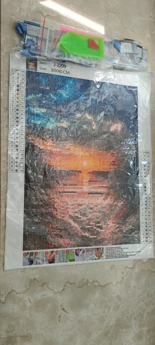 Quadro Diamond Painting Tramonto 30x40cm