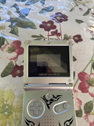 Nintendo Game Boy Advance SP Plata tribal