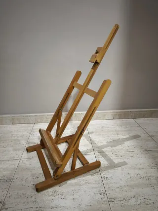 Caballete de pintor de madera