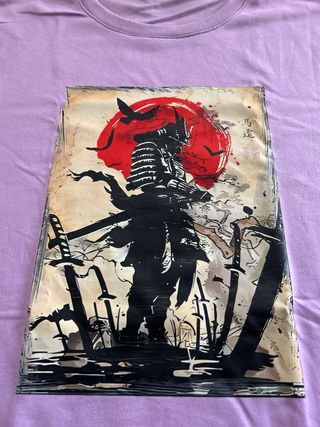 Camiseta Estampada Samurai