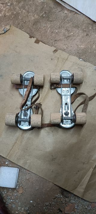 Patines metalicos vintage, antiguos