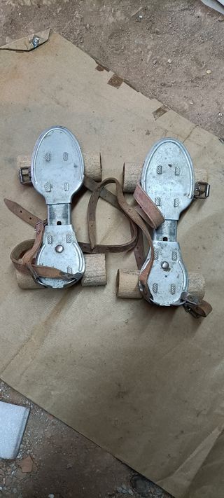 Patines metalicos vintage, antiguos