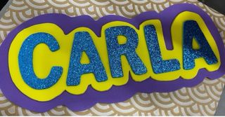 Nombres personalizados goma EVA infantiles