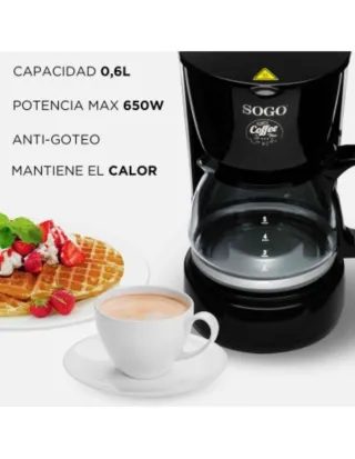 Cafetera SOGO 4 tazas 650w