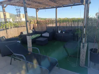 Pérgola de jardín/terraza madera incluido todo lo