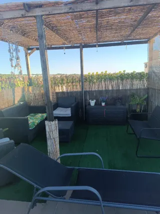 Pérgola de jardín/terraza madera incluido todo lo