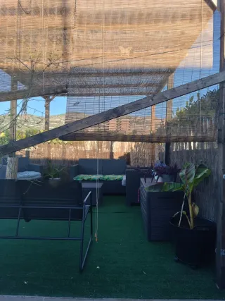 Pérgola de jardín/terraza madera incluido todo lo