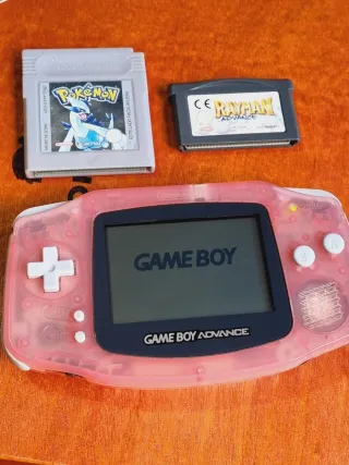 Lote Game Boy Advance + Pokémon Plata + Ray man