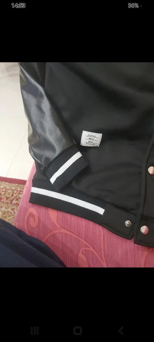 Giubino con maniche in ecopelle,taglia 13 o 14 ann