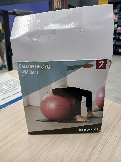 Fitball Pelota Pilates Resistente Talla M - 65 cm Burdeos