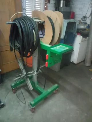 Carro porta rollos de goma aluminio