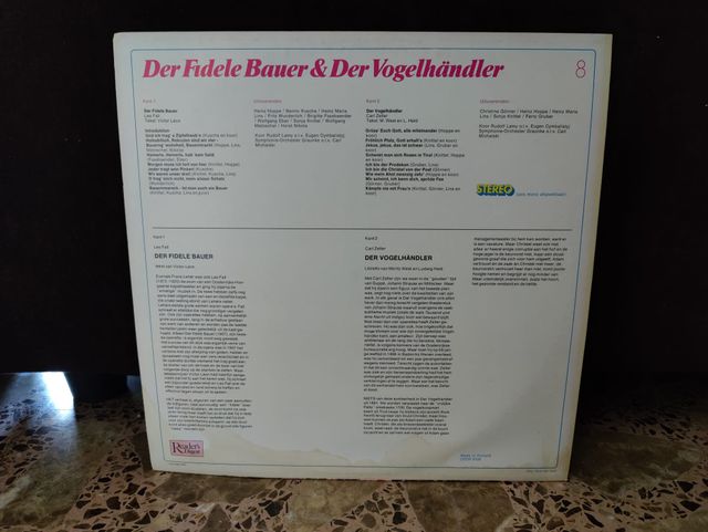 Vinilo Der Fidele Bauer & Der Vogelhändler