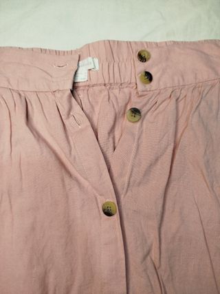 Falda midi rosa Springfield Talla 42