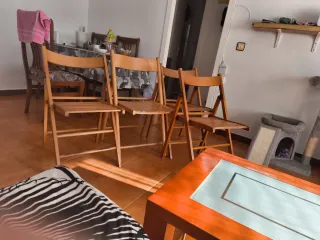 4 Sillas de madera plegables. Eschuco las ofertas!