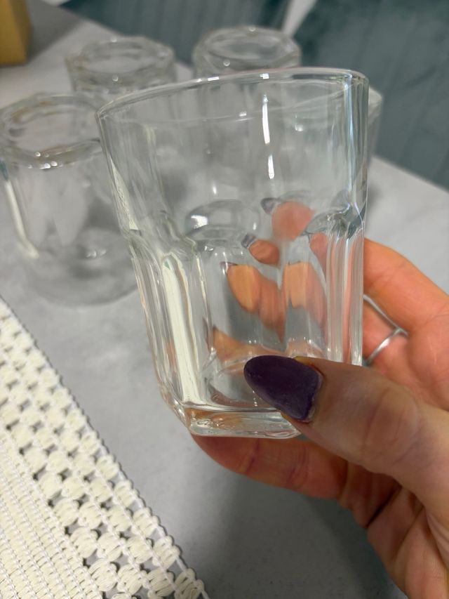 Set 5 Bicchieri Vetro