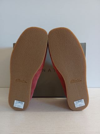 Clarks WallabeeEVO Talla 44 Rojo/Marrón