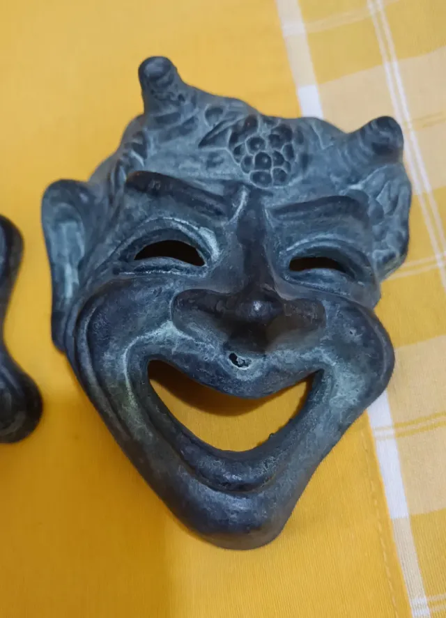 Coppia Maschere Teatro Greco Antico